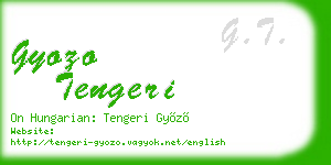 gyozo tengeri business card