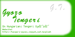 gyozo tengeri business card